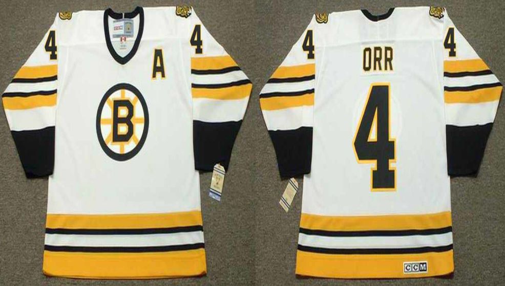 2019 Men Boston Bruins #4 Orr White CCM NHL jerseys1
